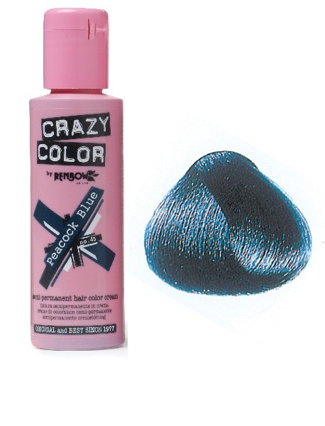 CRAZY COLOR 100ml PEACOCK BLUE